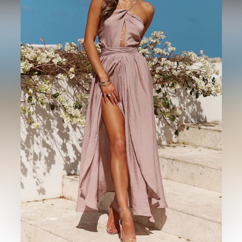 Stop Motion Maxi Dress - Mocha